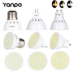 Ampoule LED Super Lumineuse GU10 MR16 Projecteur 4W 6W 8W AC 110V 2835 SMD