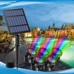 Lampe LED solaire sous-marine imperméable éclairage d'extérieur luminaire de paysage idéal pour
