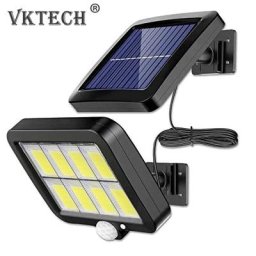 Applique murale LED solaire avec détecteur de mouvement PIR imperméable luminaire décoratif