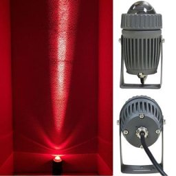 Projecteur LED à Tête Unique pour Éclairage d'Extérieur Faisceau Étroit Idéal pour un Jardin ou un