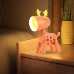 Veilleuse LED pliante avec oreilles pour enfants protection des yeux bureau créatif ornement de