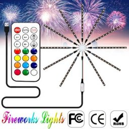 Lumière de feux d'artifice LED WS2812B WS2812 guries adressable technologie de bande LED effet