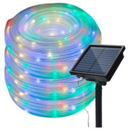 Guirlande lumineuse à 200 LED à énergie solaire 20M fil de cuivre féerique luminaire décoratif