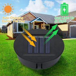 Lanterne LED suspendue de remplacement panneau solaire couvercle ampoule pour jardin extérieur