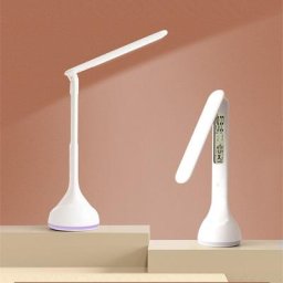 Lampe de bureau LED pliable et tactile Rechargeable avec calendrier alarme de température