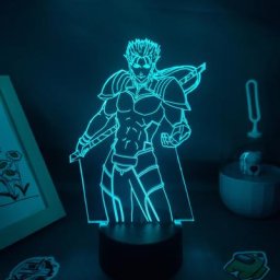 Lampe à lave 3D colorée jeu Fate Stay Night figurine d'anime Lancer esprit héroïque LED néon