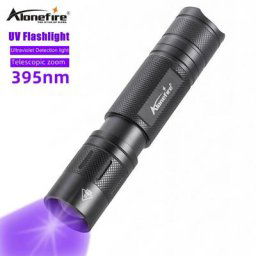 Alonefire – lampe de poche à ultraviolets SV49 395nm lumière ultraviolette avec fonction Zoom
