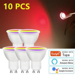 Ampoule LED RGB GU10 220V 110V TUYA Smart WiFi Lampe 5W 7W 9W Dimmable Voice Andrea Alexa Google