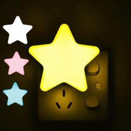 Contrôle de la lumière Mini Star LED Veilleuse AC110-220V Pulg-in Socket Chambre Lampe De oral et
