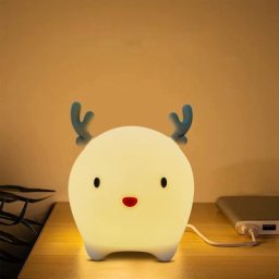 Lampe Led en forme de dessin animé dinosaure Panda batterie/chargeur USB en Silicone capteur