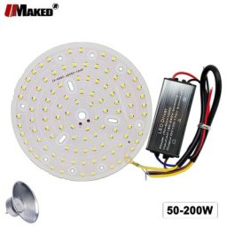 Kit de remplacement de lampes industrielles 1 jeu de plaques lumineuses LED haute baie avec pilote