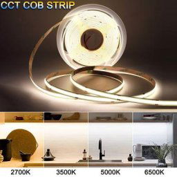 Bande LED COB CCT Super Mince pour Décoration de Maison Ruban Lumineux à Température Variable CRI