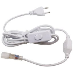 Adaptateur EU PCB 6mm avec interrupteur marche/arrêt pilote Led pour bande Led 220V