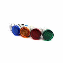 Voltmètre à affichage numérique LED 22mm indicateur de tension lampe de signalisation testeur