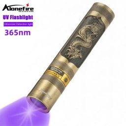 Alonefire-Lampe de poche portable à lumière noire ultraviolette torche en verre détecteur d'urine