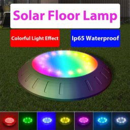 Lampe solaire à 16LED imperméable RVB spot lumineux éclairage d'extérieur luminaire de paysage