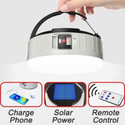 Lanterne de camping solaire FU vissée aste étanche tente lumière LED lampe de jardin