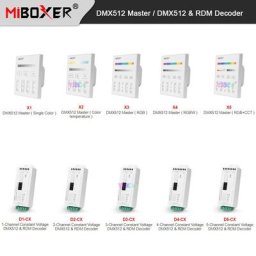 Miboxer – interrupteur mural tactile couleur unique/CCT/RGB/RGBW/rvb + CCT DMX512 Master 2.4G 86