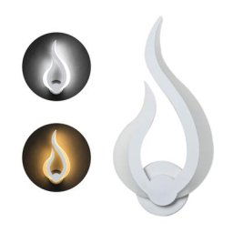 Applique murale LED moderne en acrylique 10/12W AC90-260V forme ovale flamme éclairage