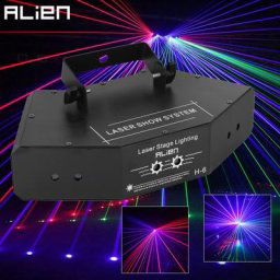 ALIEN-Projecteur laser de scène DMX EAU de ligne de faisceau complet de documents RVB effet