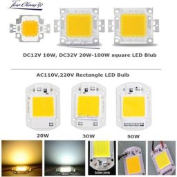 Matrice de diodes LED COB haute puissance puce de lampe budgétaire ampoule tableau 10W 20W