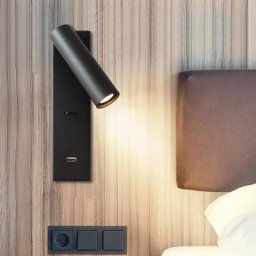 Zerouno-Applique Murale LED avec Chargeur USB pour Chambre à Coucher Salle de Sauna Lecture