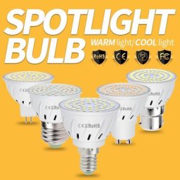 Ampoule Led épis de maïs E27 MR16 pour Spot lumineux GU10 économie d'énergie lampe à bougie E14