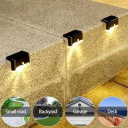 Appliques solaires LED d'extérieur IP65 adaptées à l'éclairage décoratif des balustrades de jardin