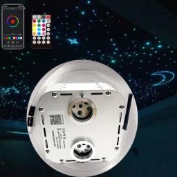 Fibre optique Twinkle RGBW avec application Bluetooth moteur à Double oreille effet ciel étoilé