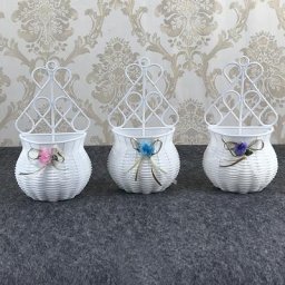 Vase en rotin Élfait à la main pour la décoration intérieure panier de fleurs fête de jardin mur