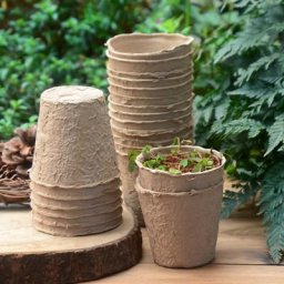 Pots ronds de graines en papier 25 pièces pour graines de jardin plantes de départ