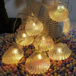 Guirlande lumineuse coquillage LED 1.5m 3m lampe de vacances pour arbre de noël mariage