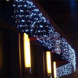 Guirlande lumineuse d'extérieur étanche rideau de noël décoration de noël lumières de jardin 5M