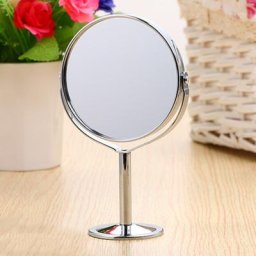 Miroir de maquillage circulaire à grossissement miroir rotatif à 2 côtés miroir cosmétique loupe