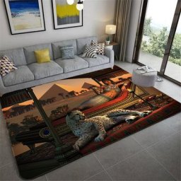 Tapis de sol en éponge 3D de Culture ancienne égyptienne pour la maison le salon la chambre à