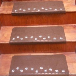 Tapis de marche auto-adhésif à motif de patte Shoous Cute tapis Lea polymères non alds escaliers