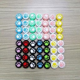 2 pièces mignon patte de chat patte de pouce capuchon de poignée couvercle de Joystick pour Nintendo