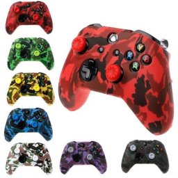 Housse de Camouflage en Silicone pour manette de jeu 2 capuchons de Joystick pour manette XBox