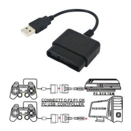 Câble convertisseur adaptateur USB pour jeux vidéo pour PS2 PS3 Playstation 3 contrôleur