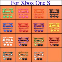 Jeux complets de boutons chromés de remplacement pour manette Xbox One S Dpad ABXY pièces de