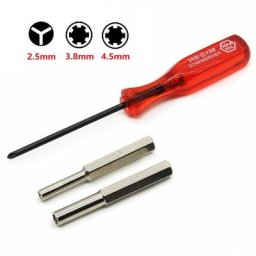 Tournevis à embout de sécurité Leic-OO 3.8mm 4.5mm pour Nintend AnjFor SNES N64 Game Boy