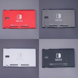 Coque arrière en métal pour console Nintendo Switch coque de remplacement plaque arrière coque en