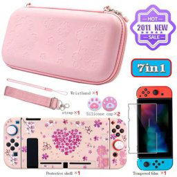 Sakura – sac de rangement Portable pour Switch étui de voyage en fleurs de cerisier pour Nintendo