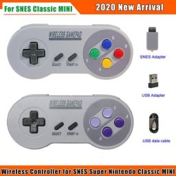 Manettes de jeu sans fil pour SNES Super Nintendo Classic Mini manette de jeu 2020 GHz manette de