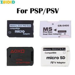 ZUIDID-Adaptateur de carte mémoire Micro SD TF Flash vers Memory Stick MS Pro Duo pour PSP PSV