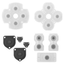 Coussinets de boutons en silicone pour manette Sony PS4 remplacement de haute qualité coussretours