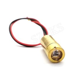 Tête laser en cuivre rouge technologie de diode croisée 5MW 9mm 650nm 3V 50mW