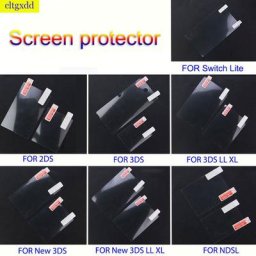 Protecteur d'Écran en Plastique Transparent pour 2DS/3DS/3DS LL XL/New 3DS/New 3DS LL XL/NDSL/Switch