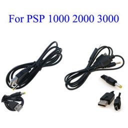 Câble de chargement et de transfert de données USB 2 en 1 pour PSP 1000 2000 3000 Sony 2000