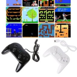 Manette de jeu filaire classique pour Wii Pro télécommande 2021